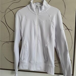 ALO Yoga Women's White Zip-Up Jacket